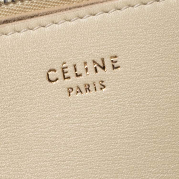 Pre Owned Celine Nude Leather Blade Chain Shoulder Bag