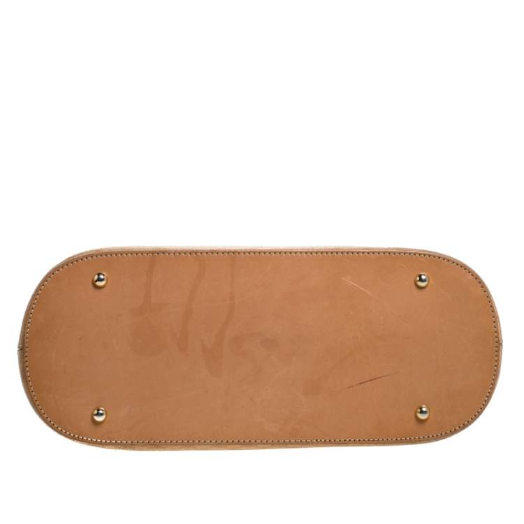 Pre Owned Celine Beige Coated Canvas Vintage Macadam Satchel