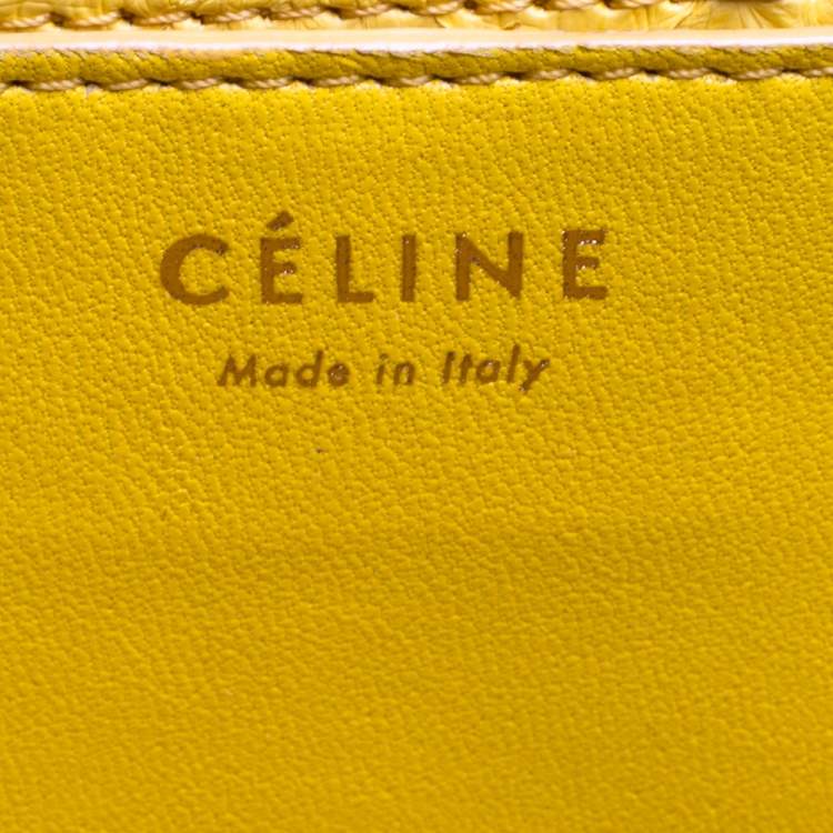Pre Owned Celine Yellow Python Medium Classic Box Shoulder Bag