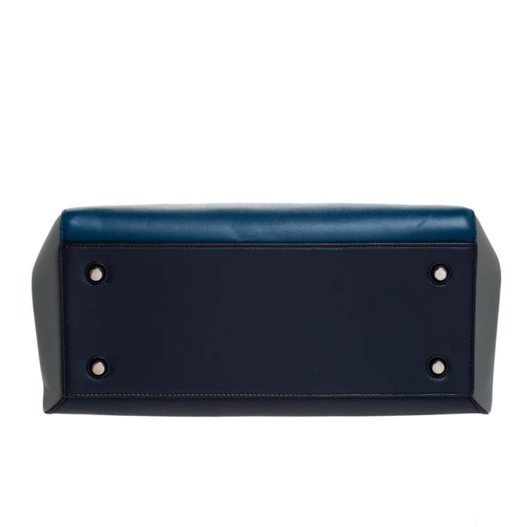 مملوكة مسبقًا Celine Tricolor Leather Medium Edge Bag