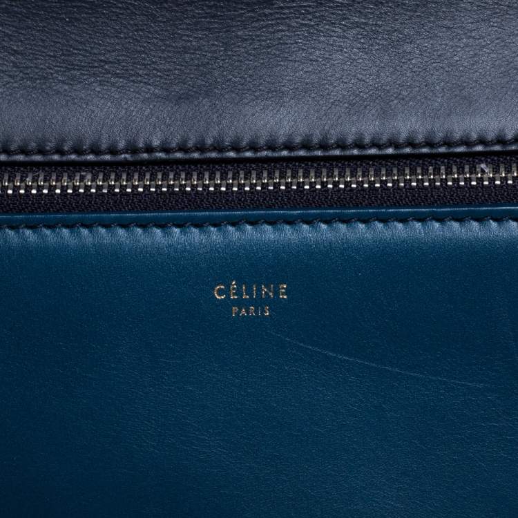 مملوكة مسبقًا Celine Tricolor Leather Medium Edge Bag