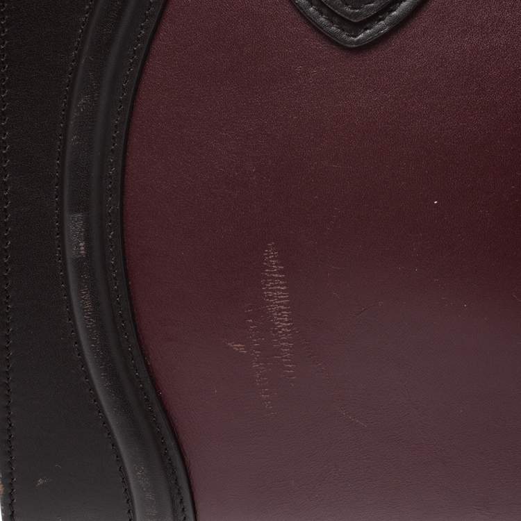 Pre Owned Celine Tri Color Leather Micro Luggage Tote