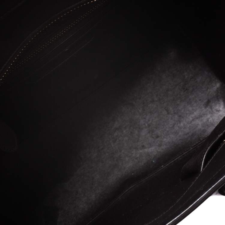 Pre Owned Celine Tri Color Leather Micro Luggage Tote