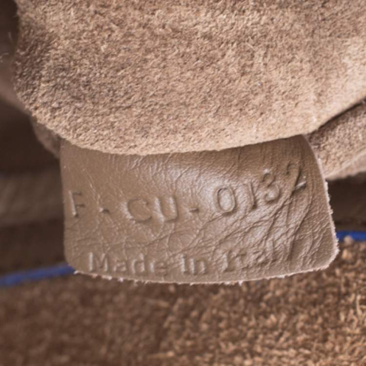 Pre Owned Celine Khaki Leather Medium Phantom Luggage Tote 