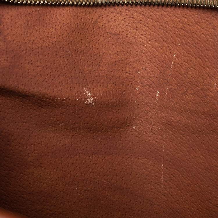 Pre Owned Celine Brown/Tan Macadam Coated Canvas and Leather Tote