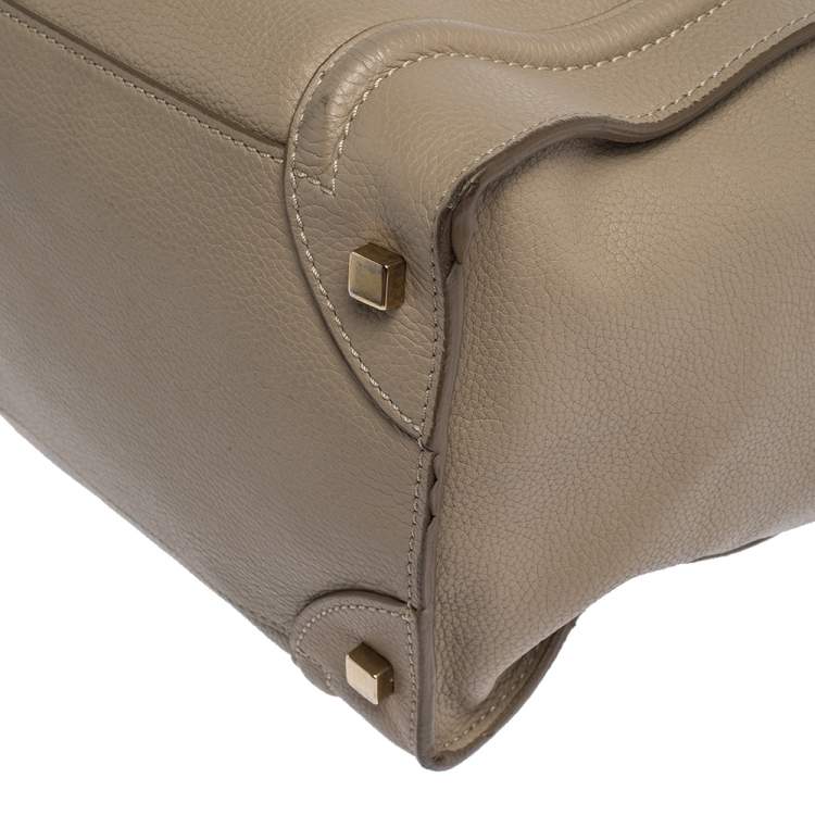 مملوكة مسبقًا Celine Beige Leather Mini Luggage Tote