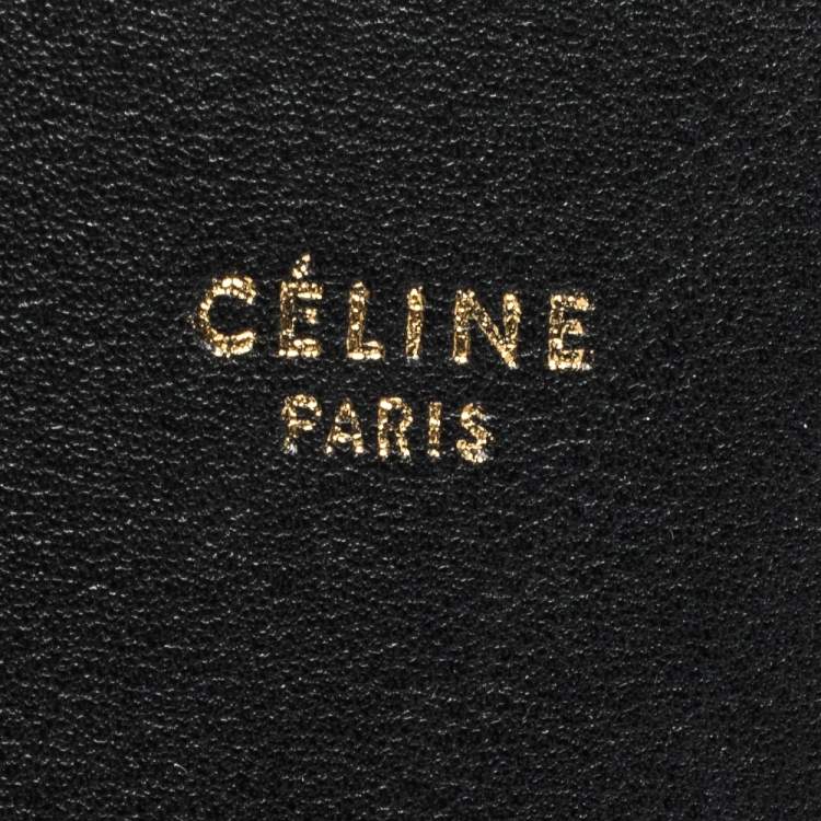 Pre Owned Celine Tricolor Leather and Suede Geometrical Bag