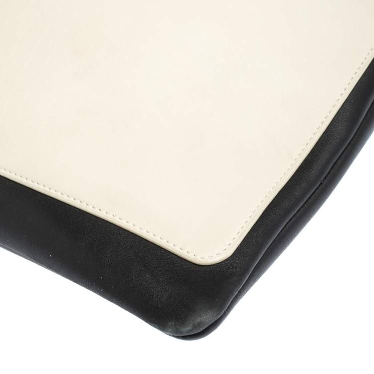 Pre Owned Celine Tricolor Leather and Suede Geometrical Bag