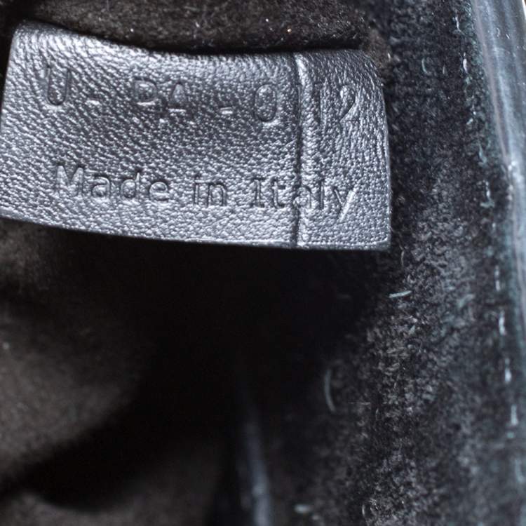 Pre Owned Celine Black Croc Embossed Leather Medium Phantom Luggage Tote 