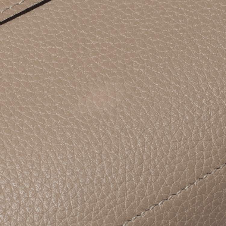 Pre Owned Celine Beige Leather Micro Luggage Tote
