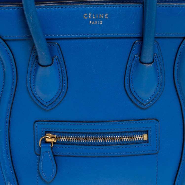 celine blue luggage tote