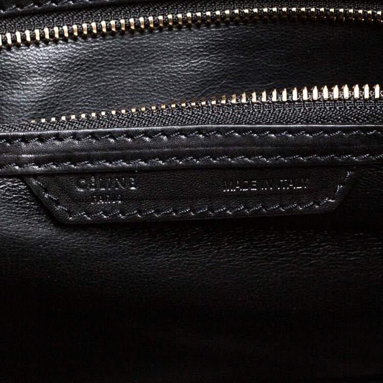 Pre Owned Celine Multicolor Leather and Suede Medium Luggage Tote
