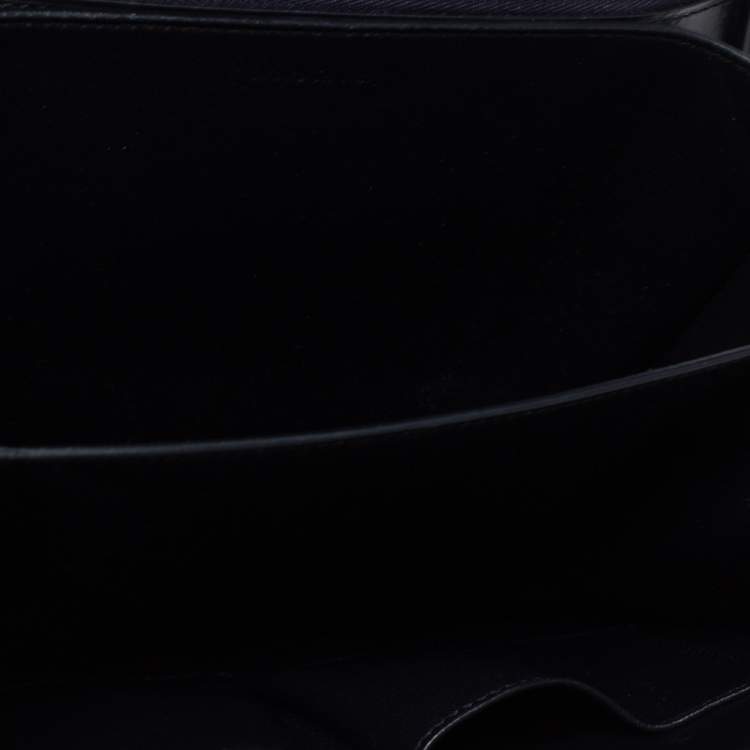 Pre Owned Celine Eggplant Purple Leather Medium Classic Box Shoulder Bag