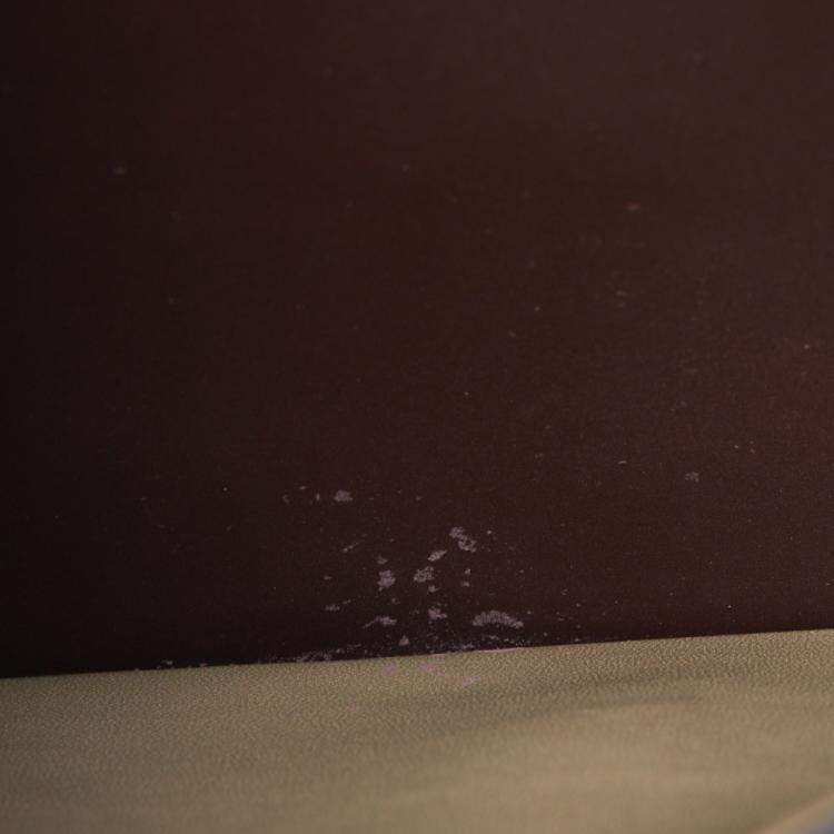 Pre Owned Celine Dark Burgundy Leather Large Case Chain Flap Shoulder Bag