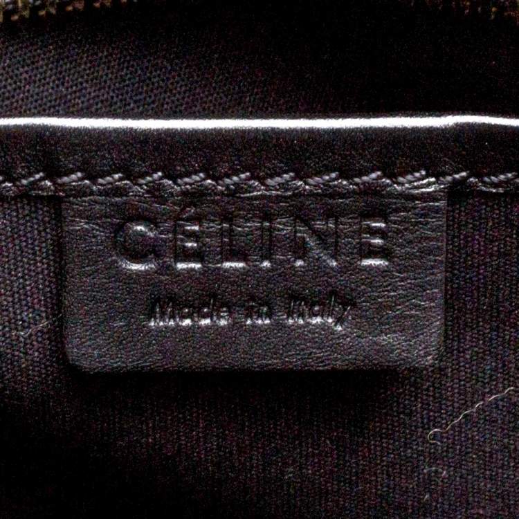 مملوكة مسبقًا Celine Green/Black Leather Nano Luggage Tote