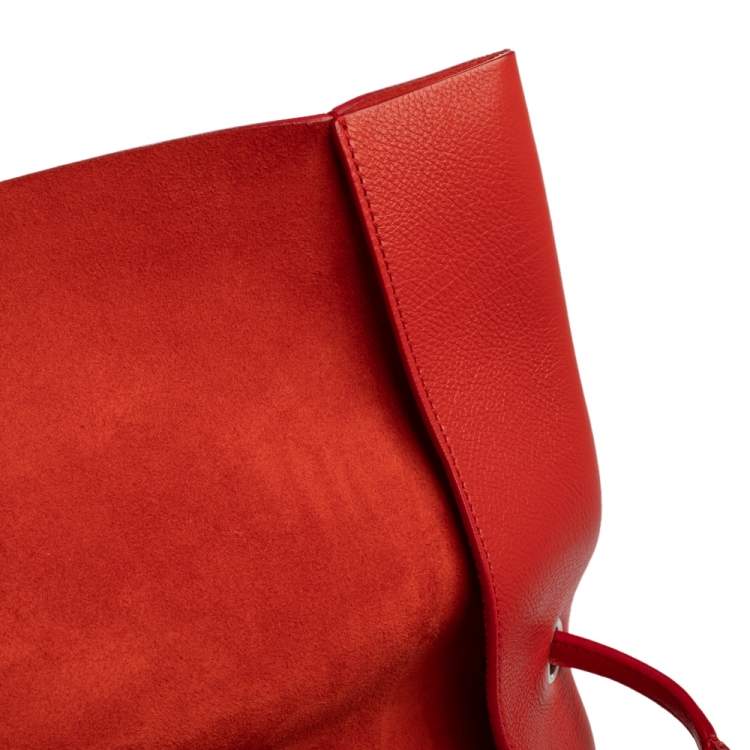 Pre Owned Celine Red Leather All Soft Shoulder Bag