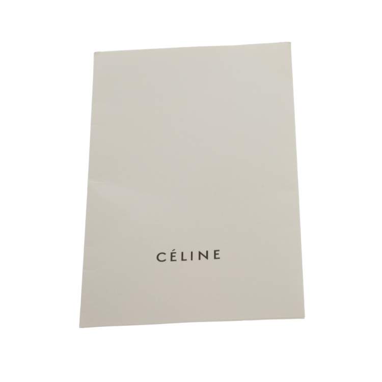 Pre Owned Celine Tri Color Leather Nano Luggage Tote