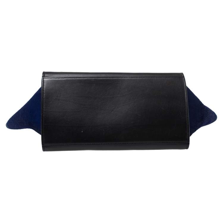 مملوكة مسبقًا Celine Tri Color Calfhair and Leather Small Trapeze Bag
