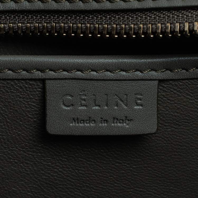 Pre Owned Celine Tri Color Python and Leather Nano Luggage Tote