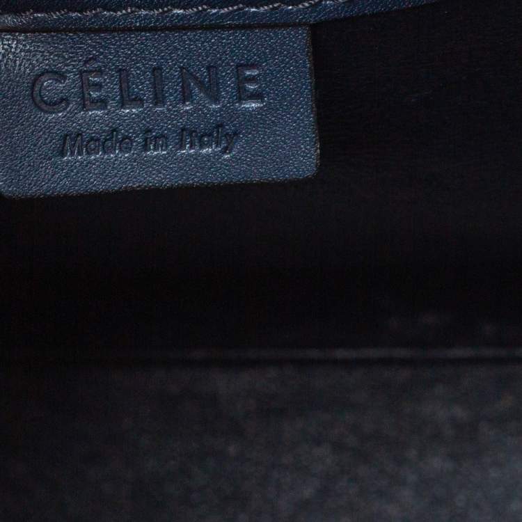 Pre Owned Celine Tri Color Python and Leather Nano Luggage Tote