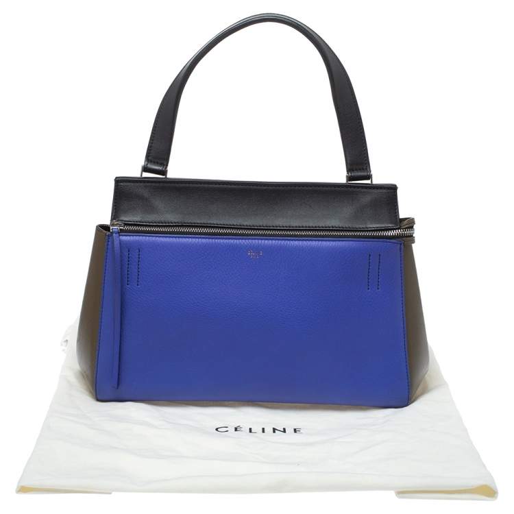 Pre Owned Céline Tri Color Leather Small Edge Bag