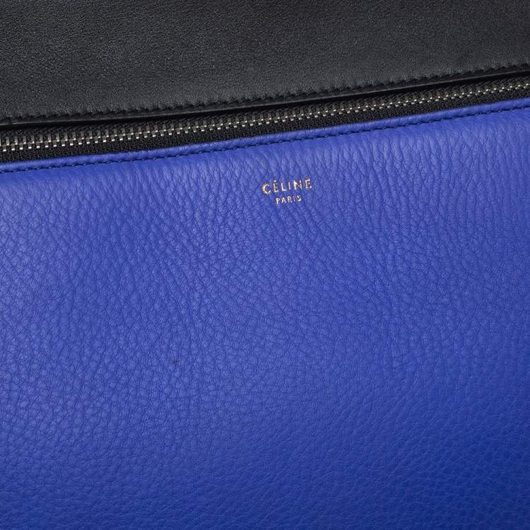 Pre Owned Céline Tri Color Leather Small Edge Bag