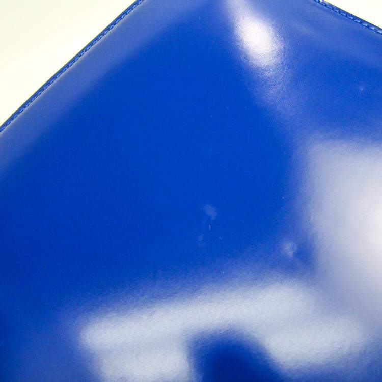 Pre Owned Celine Blue Leather Clutch Bag