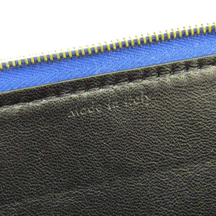 Pre Owned Celine Blue Leather Clutch Bag