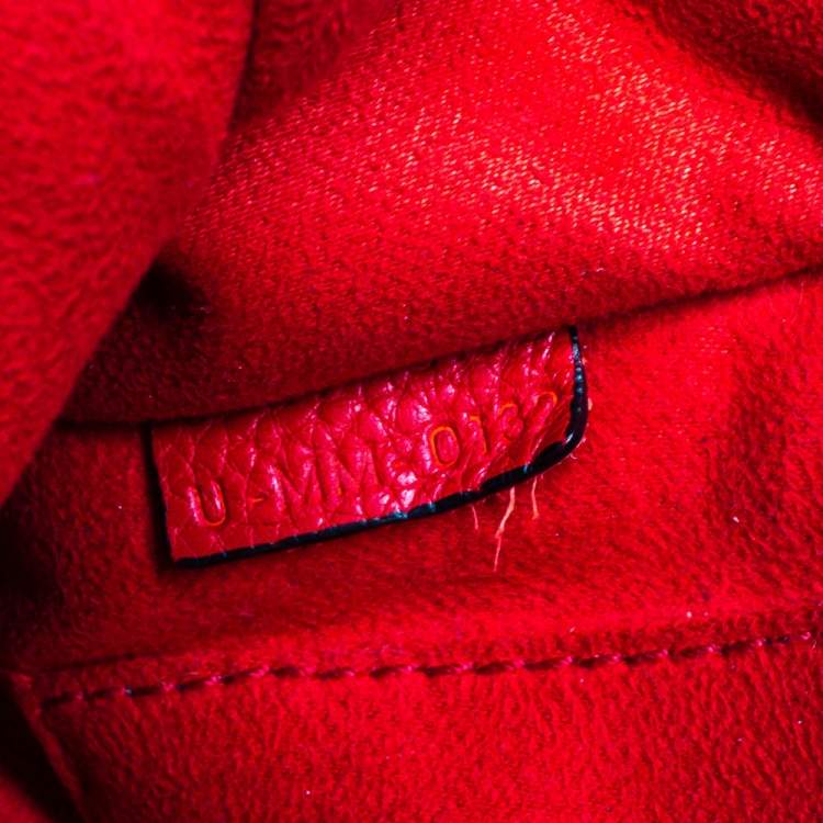 مملوكة مسبقًا Celine Red Leather Nano Luggage Tote