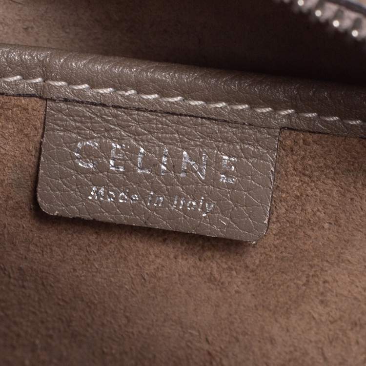 مملوكة مسبقًا Celine Grey Leather Nano Luggage Tote