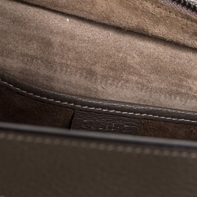 مملوكة مسبقًا Celine Grey Leather Nano Luggage Tote