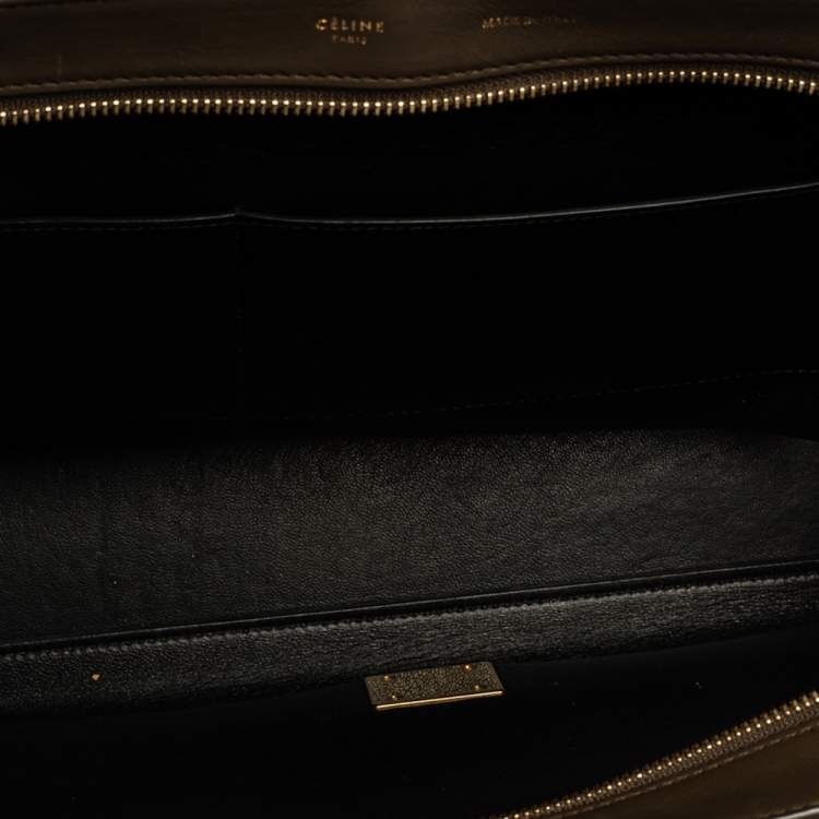 مملوكة مسبقًا Celine Tri Color Leather and Suede Medium Trapeze Top Handle Bag