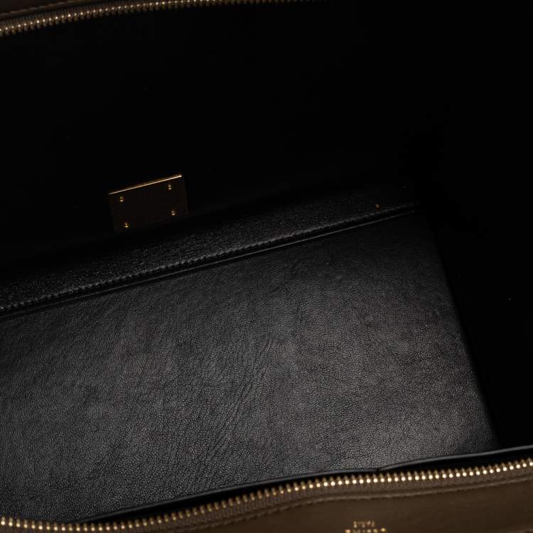 مملوكة مسبقًا Celine Tri Color Leather and Suede Medium Trapeze Top Handle Bag