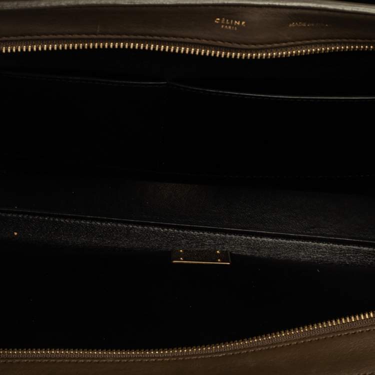 مملوكة مسبقًا Celine Tri Color Leather and Suede Medium Trapeze Top Handle Bag
