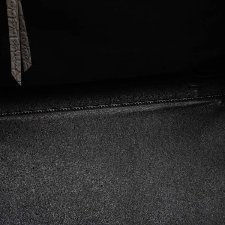 مملوكة مسبقًا Celine Grey Croc Embossed Leather Large Phantom Luggage Tote