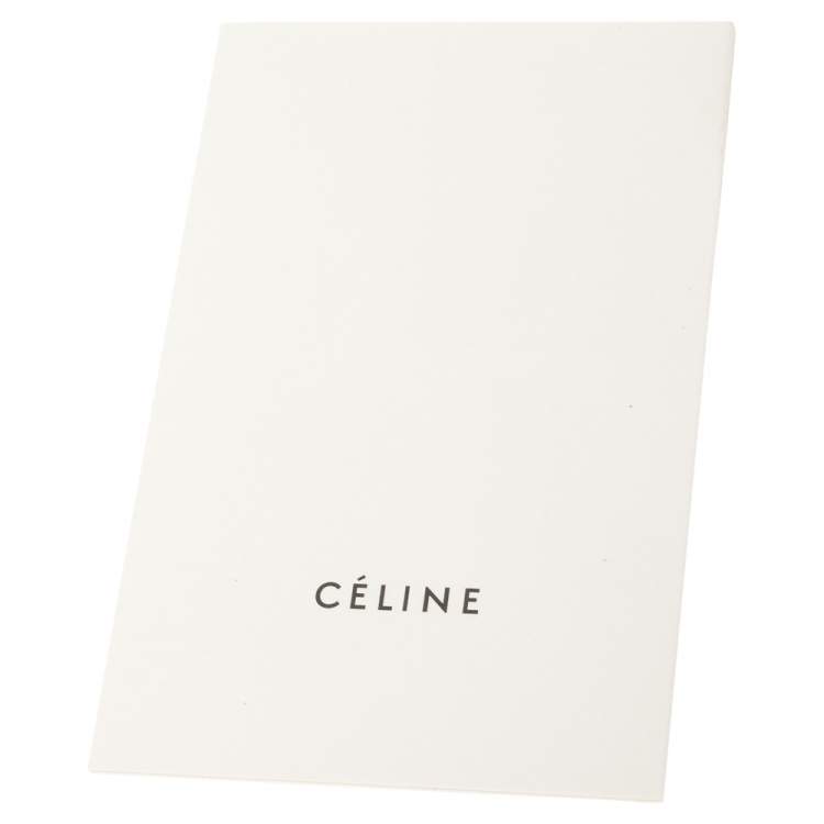 Pre Owned Celine Tri Color Leather Medium Trapeze Top Handle Bag
