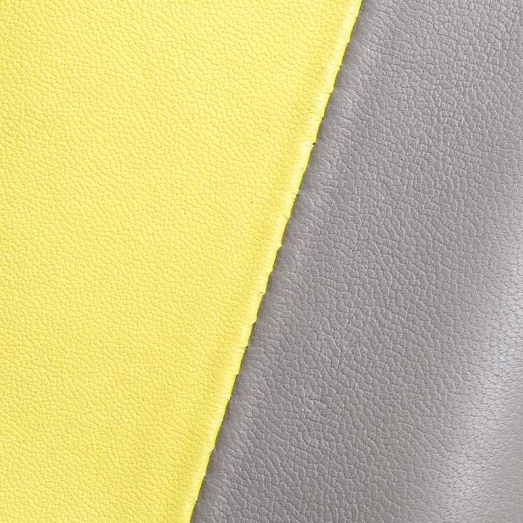 Pre Owned Celine Yellow/Grey Leather Zip Around Coin Purse
