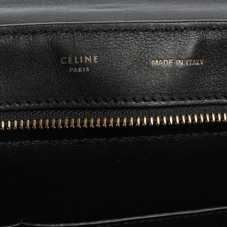 Pre Owned Celine Multicolor Python,Suede and Leather Medium Trapeze Top Handle Bag