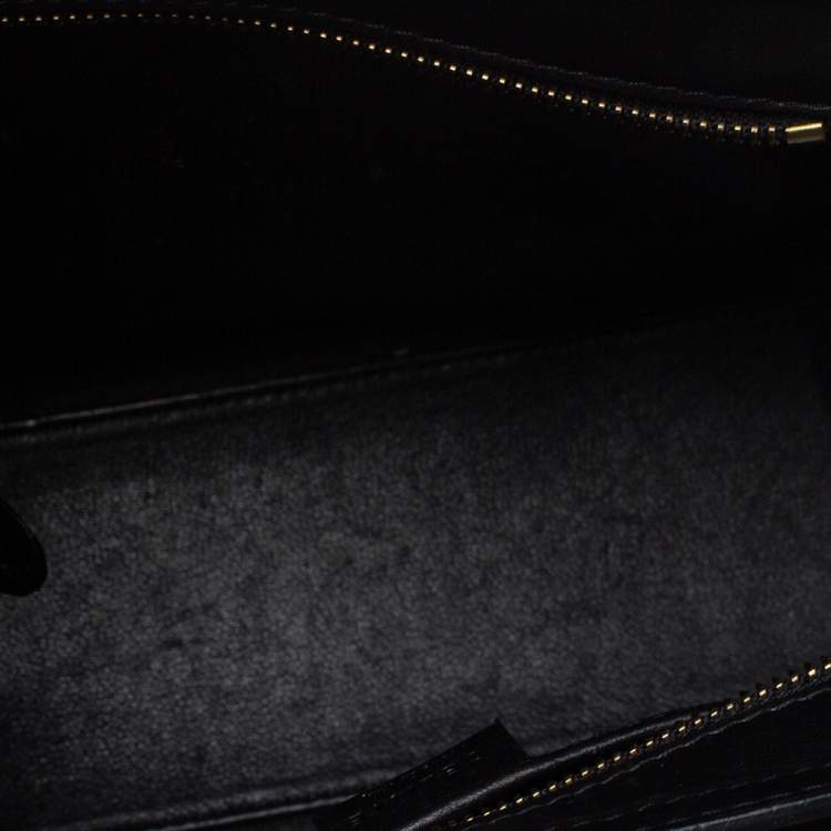 Pre Owned Celine Multicolor Leather and Suede Nano Luggage Tote