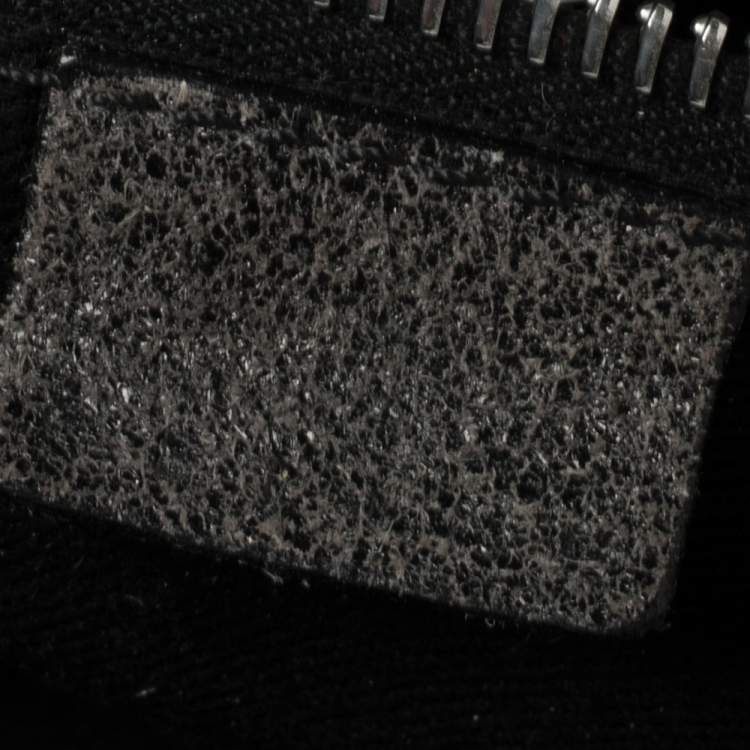 Pre Owned Celine Black Nubuck Leather Buckle Flap Tote