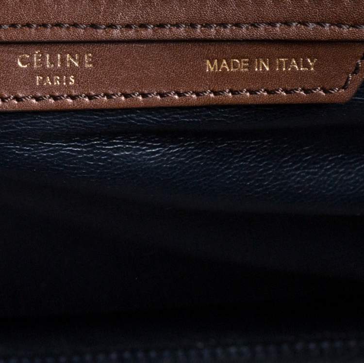 مملوكة مسبقًا Celine Tri Color Leather Mini Luggage Tote