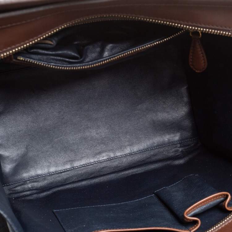 مملوكة مسبقًا Celine Tri Color Leather Mini Luggage Tote