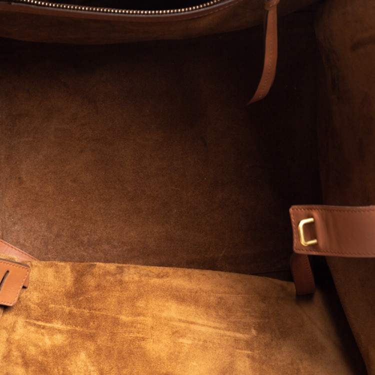 Pre Owned Celine Brown Leather Medium Phantom Luggage Tote