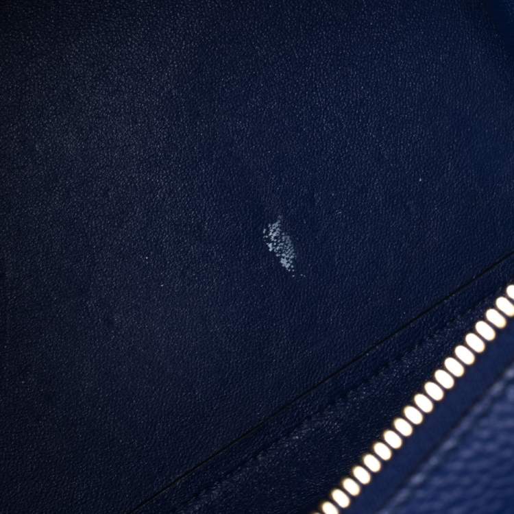 مملوكة مسبقًا Celine Blue Leather and Suede Medium Trapeze Top Handle Bag
