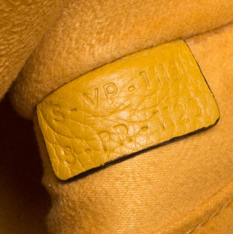 Pre Owned Celine Mustard Leather Nano Luggage Tote