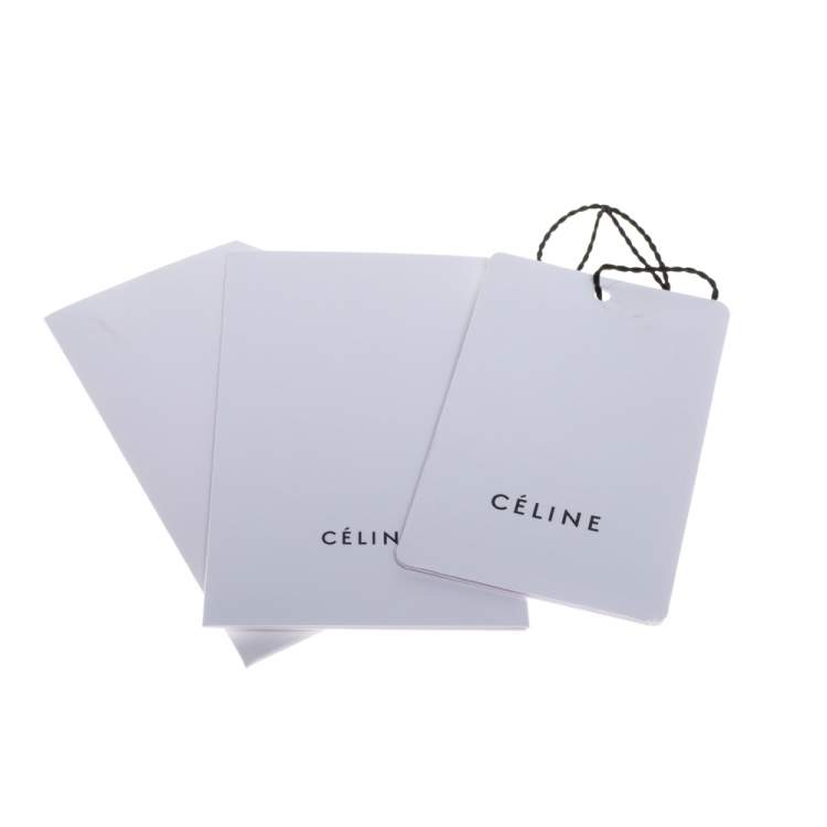 Pre Owned Celine Mustard Leather Medium Hobo