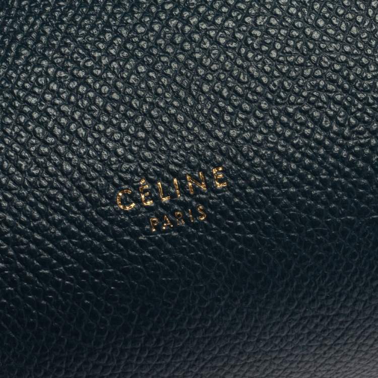 Pre Owned Celine Teal Blue Leather Micro Belt Bag
