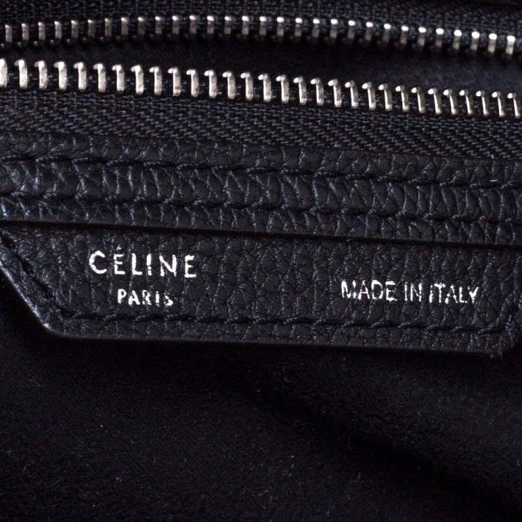 Pre Owned Celine Black Leather Mini Luggage Tote