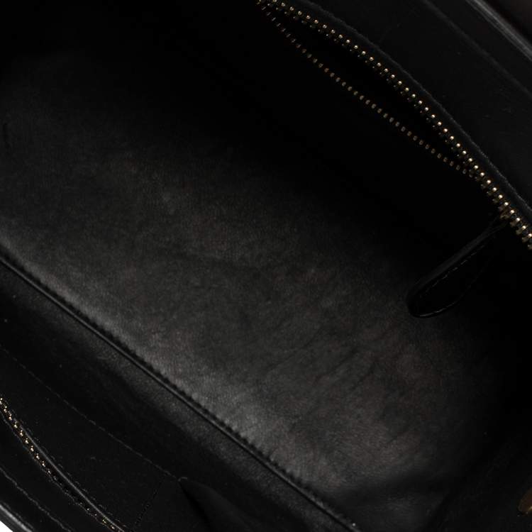 Pre Owned Celine Tri Color Python, Leather and Suede Micro Luggage Tote