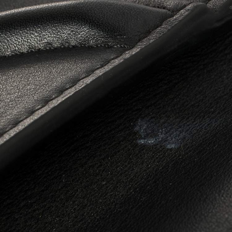 Pre Owned Celine Black Leather Mini Luggage Tote